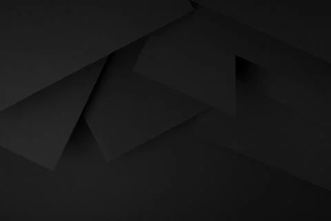 Exquisite black background with abstract geometric pattern of corners, angles Stock Illustration