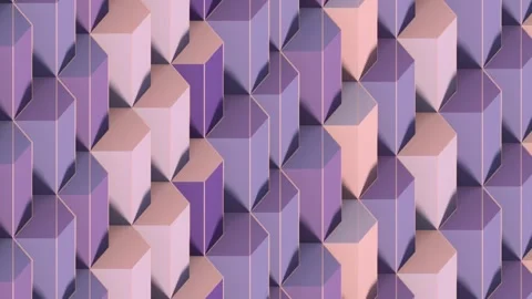 Exquisite cyclical 3D animation with a geometric pattern. An abstract background Vídeo Stock 327130109