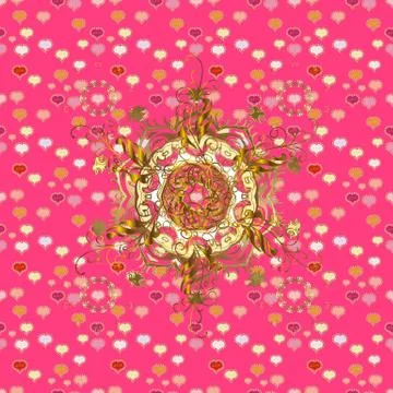 Exquisite floral baroque template. Vector damask seamless pattern background. Pi Stock Illustration