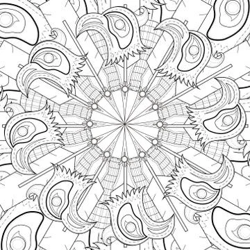 Exquisite mandala pattern design Stock Illustration