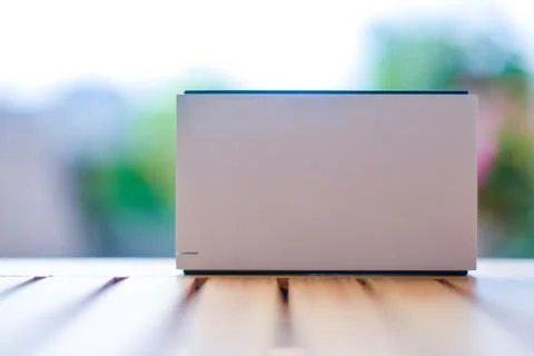 Exquisite mobile hard disk closeup Foto stock