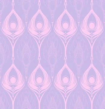 Exquisite peacock feather pattern 2 Stock Illustration