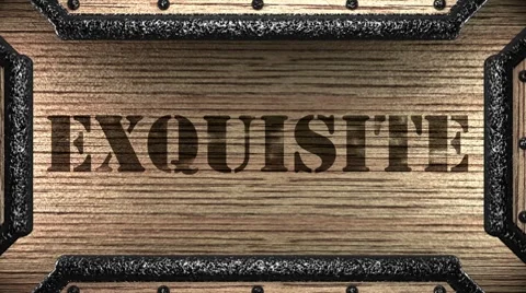 Exquisite on wooden stamp Видео 8766085