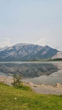 Exshaw, Alberta, Canada. AUG 07, 2023. The dome at the Lafarge Exshaw cemen.. Stock Photos
