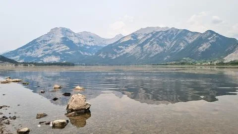 Exshaw, Alberta, Canada. Aug 07 2023. The dome at the Lafarge Exshaw cement p Stock Photos