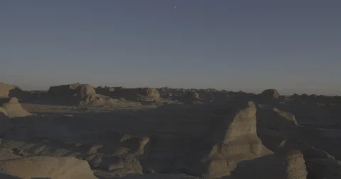 Ext Ghost City landscape C4K BT2020 PQ Stock Footage 100161027