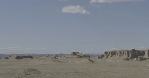 Ext Ghost City Pan01 C4K BT2020 PQ Stock Footage 100161159