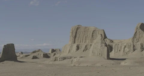 Ext Ghost City Pan04 C4K BT2020 PQ Stock Footage 100161298