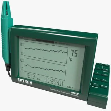 Extech Humidity and Temperature Chart Recorder 3D Model