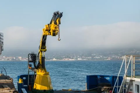 Extendable crane outdoors Stock Photos