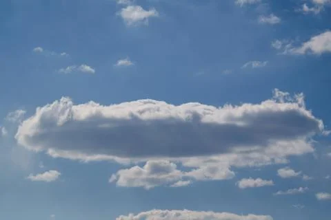 The extended cloud light from above and dark from below. Stock-Fotos