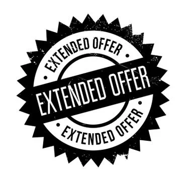 Extended offer stamp Stock Illustration