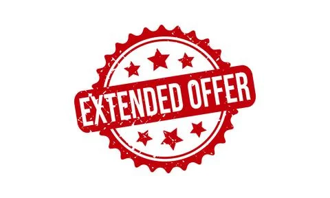 Extended Offer Stamp Seal Vector Illustration Stock Illustration