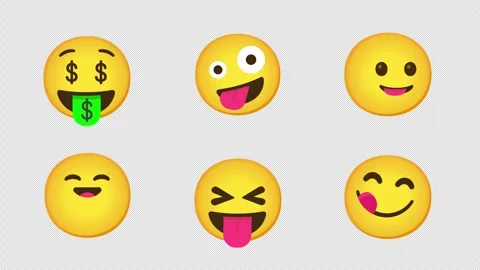 Extended Pack of Animated Emoji with Ton... | Stock Video | Pond5