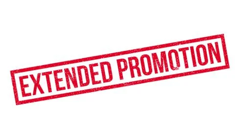Extended Promotion rubber stamp Stock Illustration