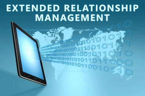 Extended relationship management Illustrazione stock
