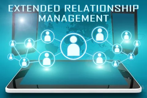 Extended relationship management Stock Illustration