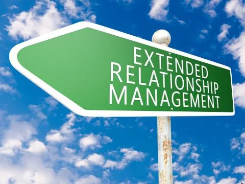 Extended relationship management Illustrazione stock