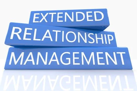Extended relationship management Illustrazione stock
