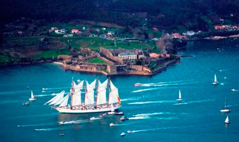 Extended sails Stock Photos