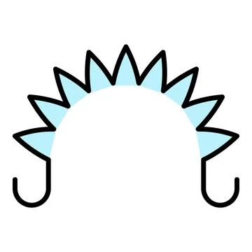 Extender coil spring icon color outline vector Stock Illustration