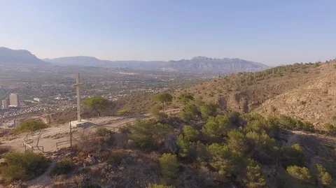 Extending the view of the mountain Stock Footage 90375547