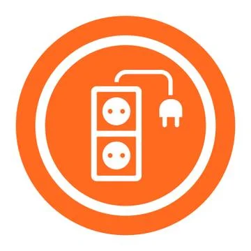 Extension cord 스톡 일러스트