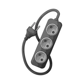 Extension cord illustration Stock Illustration