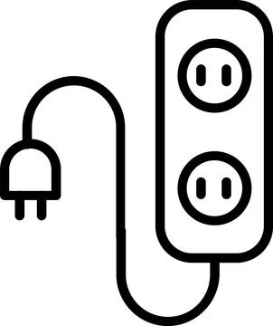Extension Line Icon Design Stock Illustration