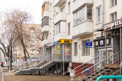 An extensions to an apartment building Stock Photos