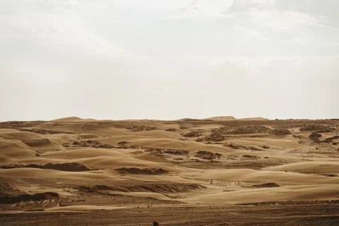 Extensive view of the mountain range in the steppe Stock Photos