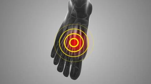 Extensor digitorum longus tendon discomfort that trigger pain Stock Illustration
