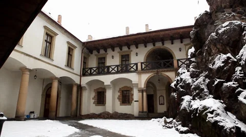 Exterier of the castle Stock Footage 35342198