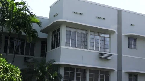 Exterior apartment on corner Stock Footage 244404761