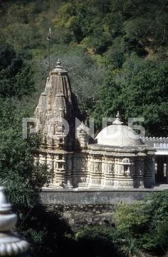 Exterior architecture of jain temple Stock Photos
