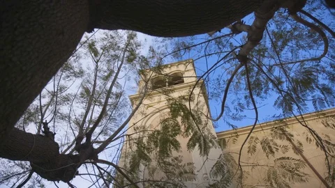 Exterior of bell tower Stock Footage 89972156