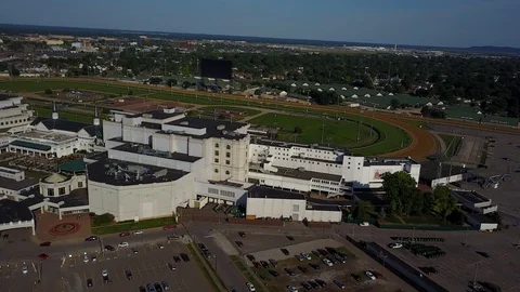 Exterior of Churchill Downs Stock Footage