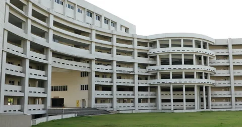 Exterior of the Collage Building Vídeos de archivo 156721056