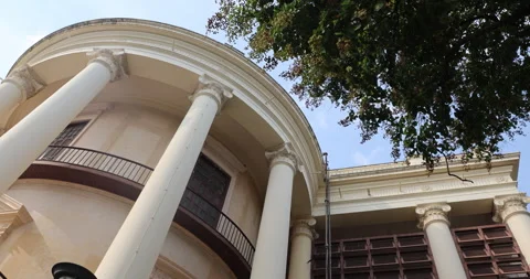 Exterior of the Collage Building Stock Footage 324509053