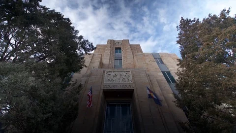 Exterior Courthouse Timelapse Stock Footage 85575379
