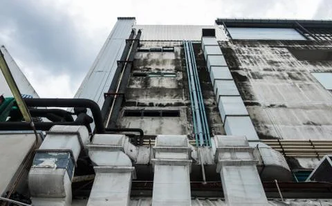 Exterior duct system. Stock Photos