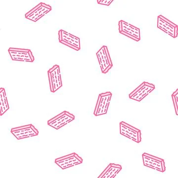 Exterior facing brick vector seamless pattern イラスト素材