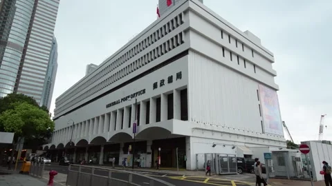 Exterior of General Post Office from Connaught Place PartAB Stock Footage 242295622