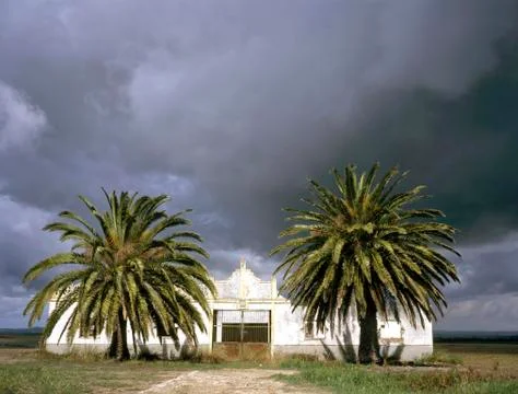 Exterior of a graveyard Foto stock
