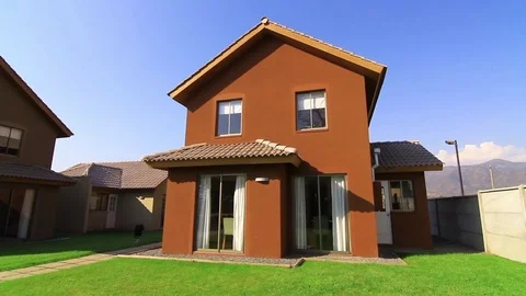 Exterior house yard Stock Footage 77045796