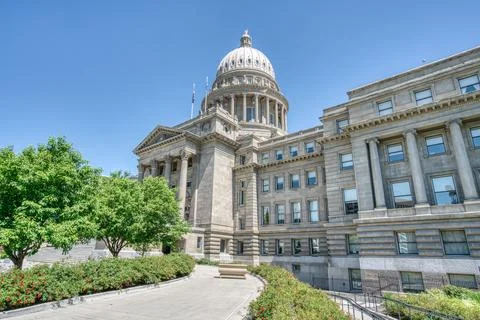 Exterior of the Idaho State Capitol Building Stock Photos