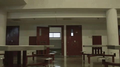 Exterior of Jail Cell Stock Footage 64000843