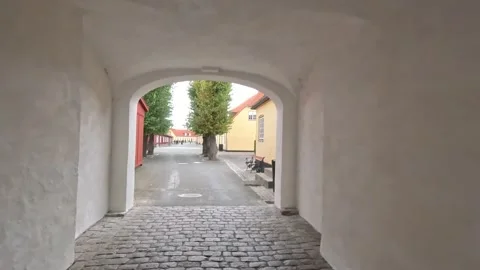 Exterior of Kronborg Castle in Helsingor, Denmark Stock Footage 320615917