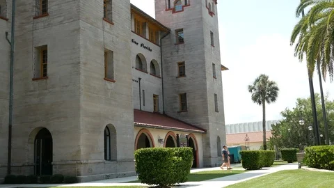Exterior Lightner Museum in St. Augustine, Florida, United States. Vidéo 115864863