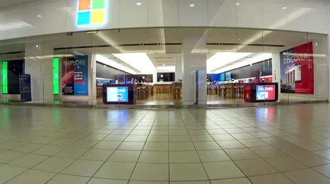 Exterior of a Microsoft store Video stock 52315889